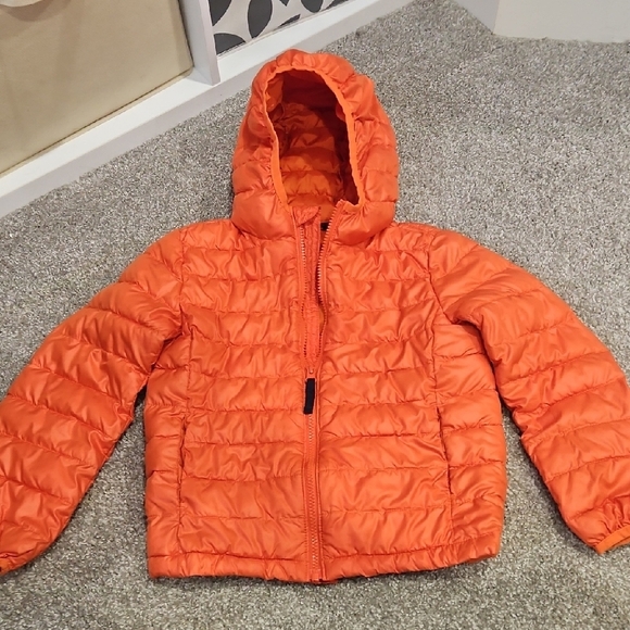 Primark Bright Orange Kids Puffer Jacket - Picture 7 of 7